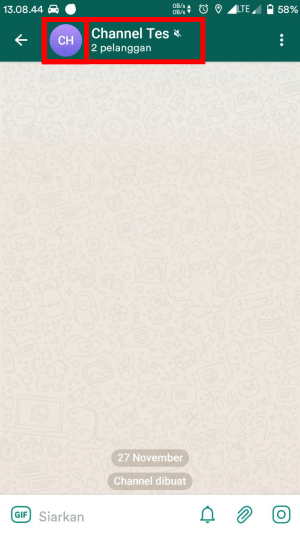 Cara mengaktifkan fitur Proteksi Konten di Telegram 2 Tab nama / foto profil channel di header ruang obrolan.