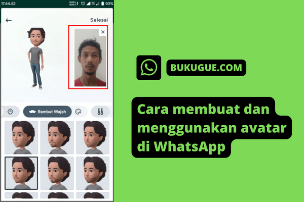 Cara buat avatar di Whatsapp (untuk stiker dan foto profil)
