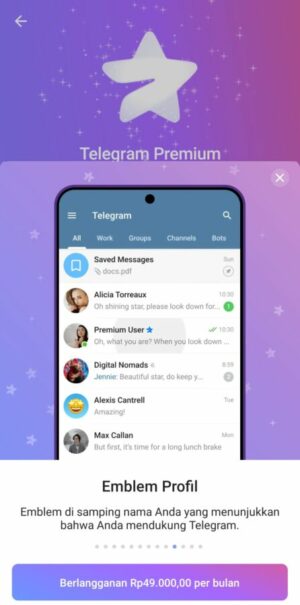 Apa itu Telegram premium dan kelebihannya dibandingkan versi biasa 10 Dapatkan emblem profil untuk pengguna Premium