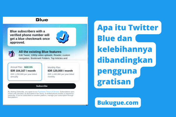 Mengenal Twitter Blue, 13+ Kelebihannya dan Harganya
