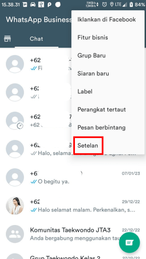 Apa itu Proxy WhatsApp? Ini Fungsi dan Cara Menyetelnya 2 Tap Setelan di menu bar yang muncul.