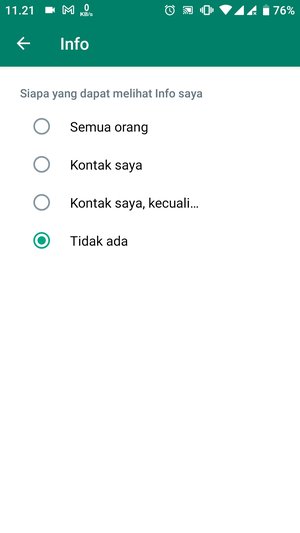 2 Cara Menghilangkan Info di WhatsApp Tanpa Aplikasi (Simpel) 4 2 Cara Menghilangkan Info di WhatsApp Tanpa Aplikasi (Simpel) 3