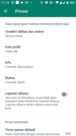 Cara menyembunyikan info di WhatsApp untuk kontak tertentu (tanpa menghapus kontak) 10 Cara menyembunyikan info di WhatsApp untuk kontak tertentu (tanpa menghapus kontak) 9