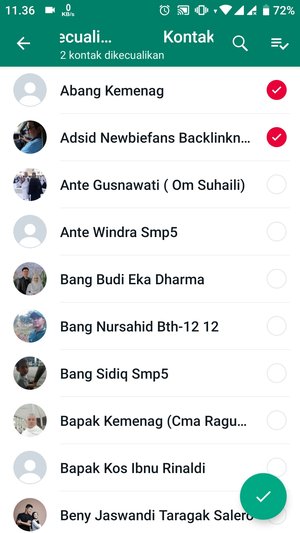 Cara menyembunyikan info di WhatsApp untuk kontak tertentu (tanpa menghapus kontak) 7