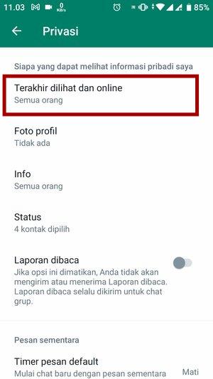 Cara menyembunyikan Terakhir Dilihat di WhatsApp (Bisa untuk kontak tertentu juga) 6 Cara menyembunyikan Terakhir Dilihat di WhatsApp (Bisa untuk kontak tertentu juga) 5