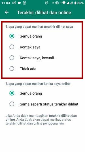 Cara menyembunyikan Terakhir Dilihat di WhatsApp (Bisa untuk kontak tertentu juga) 8 Cara menyembunyikan Terakhir Dilihat di WhatsApp (Bisa untuk kontak tertentu juga) 7