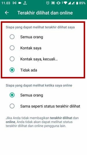 Cara menyembunyikan Terakhir Dilihat di WhatsApp (Bisa untuk kontak tertentu juga) 10 Cara menyembunyikan Terakhir Dilihat di WhatsApp (Bisa untuk kontak tertentu juga) 9