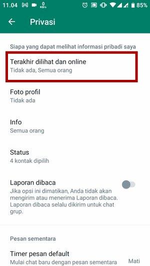 Cara menyembunyikan Terakhir Dilihat di WhatsApp (Bisa untuk kontak tertentu juga) 12 Cara menyembunyikan Terakhir Dilihat di WhatsApp (Bisa untuk kontak tertentu juga) 11
