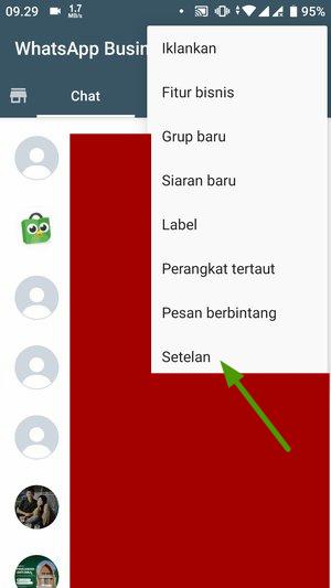 Cara membuka halaman 'Setelan' atau 'Settings' di WhatsApp (panduan lengkap) 9
