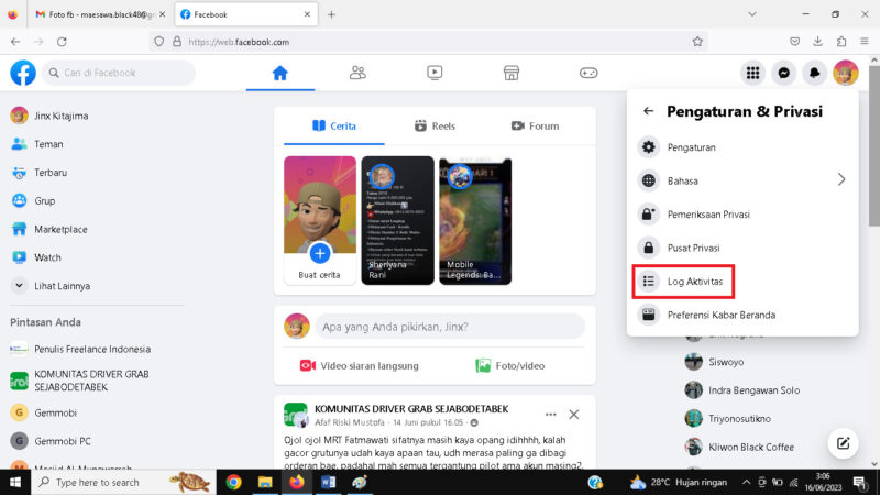 Cara Melihat Foto Facebook yang Sudah Dihapus (via HP dan PC) 9 Lalu, kamu klik Log Aktivitas.