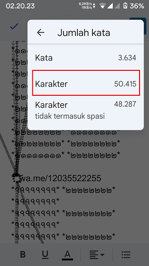Apa itu virtex WhatsApp? Contoh penggunaan dan cara mengatasinya 7 Contoh virtex wa ringan/sedang.