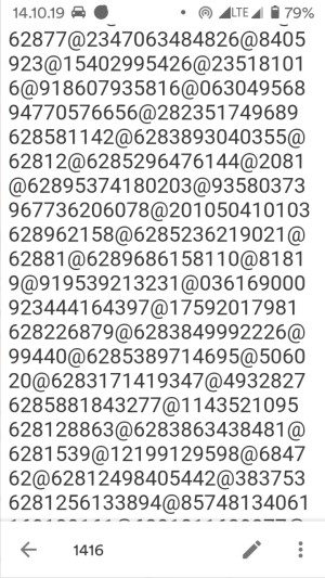 Apa itu virtex WhatsApp? Contoh penggunaan dan cara mengatasinya 2 Virtex WA ringan dengan teks angka dalam notepad.