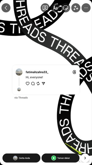 Cara Membagikan Utas Threads ke Instagram Story 8 Cara Membagikan Utas Threads ke Instagram Story 7