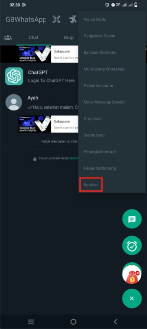 Fitur Transfer Chat WhatsApp Untuk Memindahkan Chat Ke HP Baru Dengan Mudah 1 tap opsi Chat.