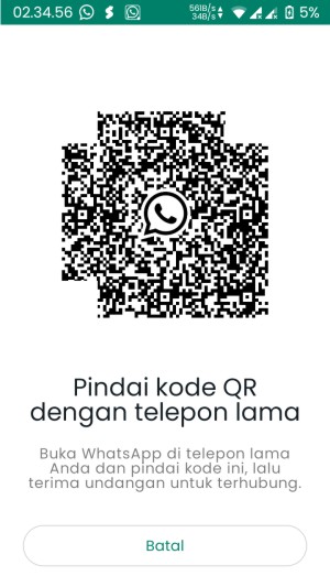 Fitur Transfer Chat WhatsApp Untuk Memindahkan Chat Ke HP Baru Dengan Mudah 11 muncul kode QR.