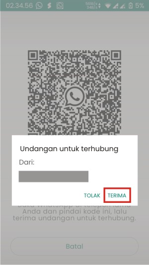 Fitur Transfer Chat WhatsApp Untuk Memindahkan Chat Ke HP Baru Dengan Mudah 13 Tap tombol terima saat muncul permintaan undangan untuk terhubung di hp baru.