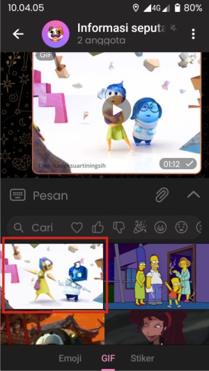 Cara Menghapus GIF Telegram (di Obrolan, Keyboard, dan Penyimpanan HP) 5 Cara menghapus gif di telegram untuk pesan pribadi/grup yang kelima adalah memilih gif yg mau dihapus, lalu kmd tekan dan tahan sedikit lama sampai muncul jendela baru.