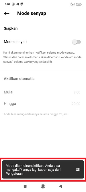 Apa itu Mode Diam (atau Mode Senyap) di Instagram dan Cara Menggunakannya 18 mode diam diaktifkan permanen