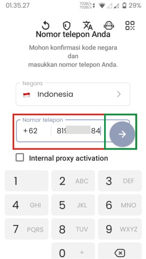 Cara Melihat Chat Telegram yang Dihapus Oleh Pengirimnya 3 Input nomor telpon baru untuk membuat akun Telegram baru atau nomor telpon yang sama dengan yang terdaftar di akun jika sudah ada akun Telegram.