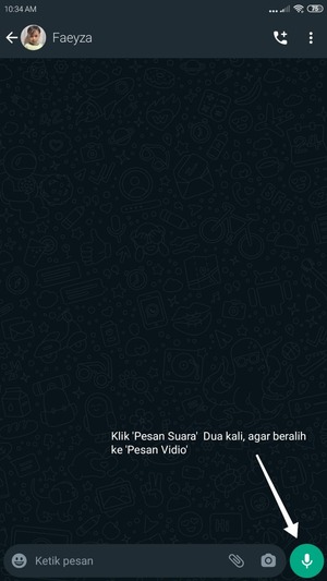 Cara Mengirim Pesan Video (Video Bulat) di WhatsApp 6 Cara Mengirim Pesan Video (Video Bulat) di WhatsApp 5