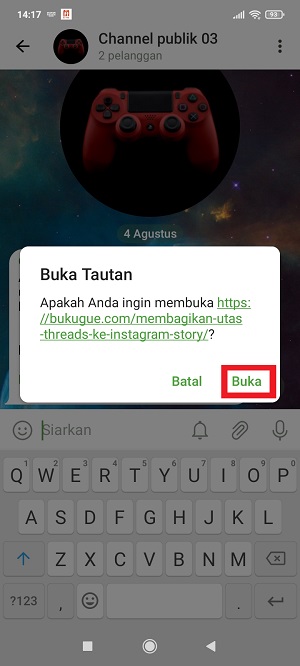 Cara Membuat Text Link Atau Hyperlink Di Telegram - Bukugue.com