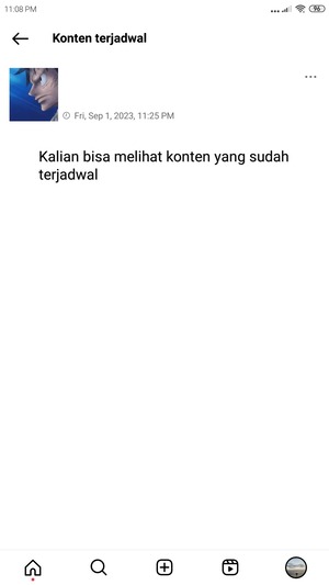 Cara Menjadwalkan Postingan di Instagram (Hingga 75 Hari Kedepan) 7 halaman untuk melihat konten atau unggahan yang sudah terjadwal