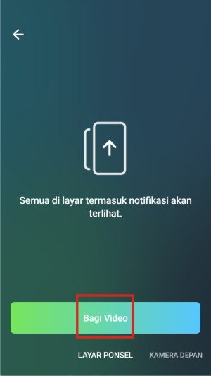 Cara Share Screen atau Berbagi Layar di Telegram (Panduan Pemula Lengkap) 6 Setelah itu, kamu bisa tap tombol bagi video.
