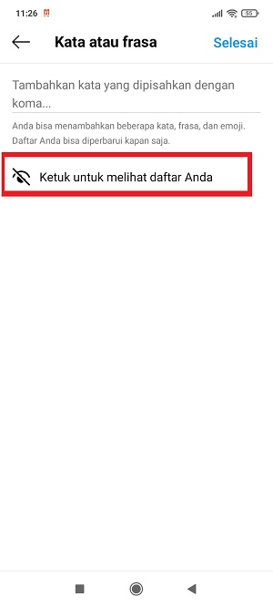 Cara Menghilangkan Postingan Yang Disarankan di Instagram 23 Tap “Ketuk untuk melihat daftar Anda”.