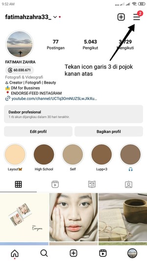 Cara Melihat Postingan Yang Disukai di Instagram (Bisa Berdasarkan Tanggal) 2 meu profil