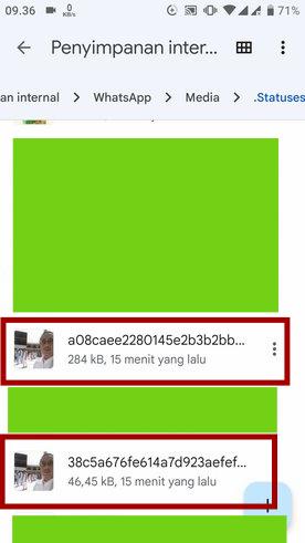 Cara agar Status WA tidak pecah dan buram (6x lebih baik) 12 Gambar distatus yang diupload dengan metode yang berbeda
