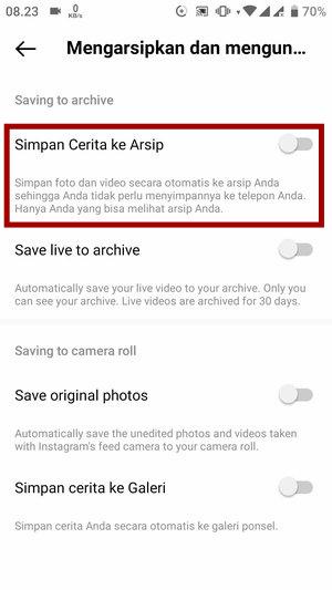 Cara Mengarsipkan Story Instagram (agar tidak hilang setelah 24 Jam) 8 Cara Mengarsipkan Story Instagram (agar tidak hilang setelah 24 Jam) 7