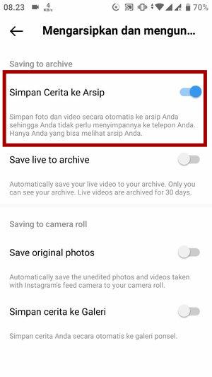 Cara Mengarsipkan Story Instagram (agar tidak hilang setelah 24 Jam) 10 Cara Mengarsipkan Story Instagram (agar tidak hilang setelah 24 Jam) 9