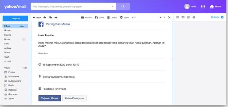 Ciri-ciri akun Facebook yang kena hack atau diretas orang (beserta contohnya) 4 Ciri-ciri akun Facebook yang kena hack atau diretas orang (beserta contohnya) 3